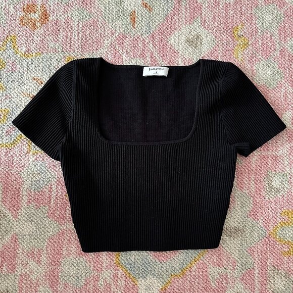 aritzia | sculpt knit squareneck top - Picture 3 of 3